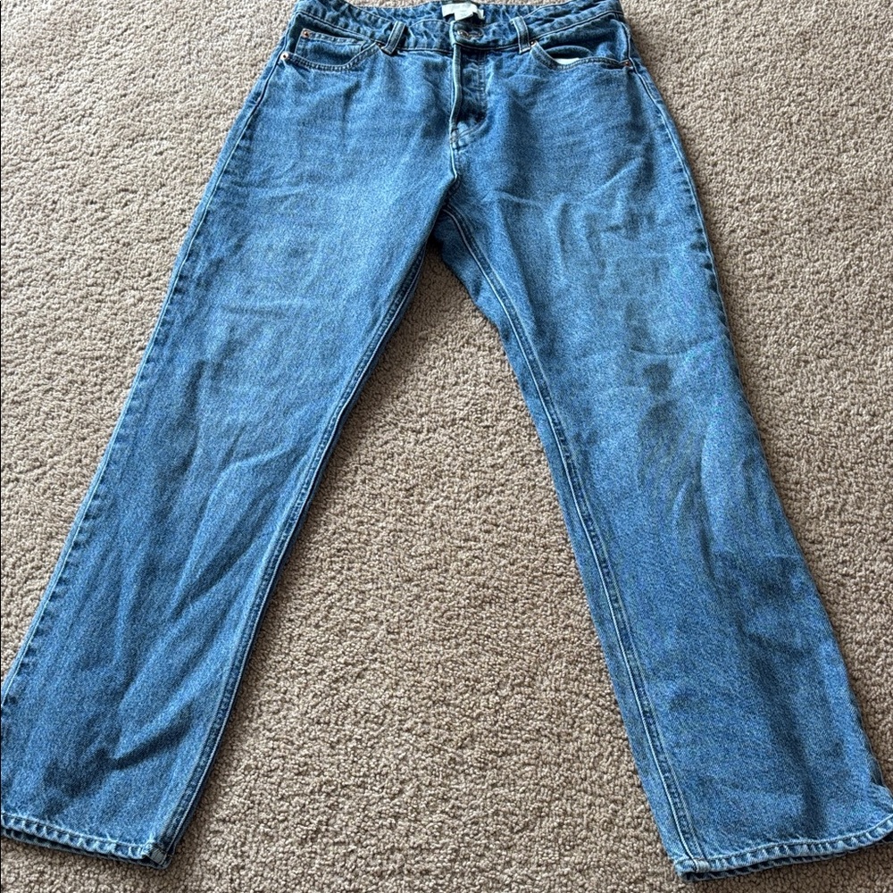Relaxed straight Fit Jeans in Blue